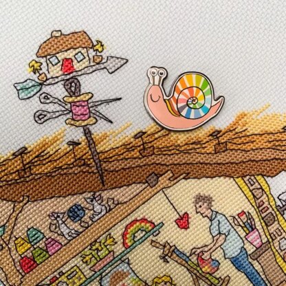 Bothy Threads Rainbow Snail Needle Minder