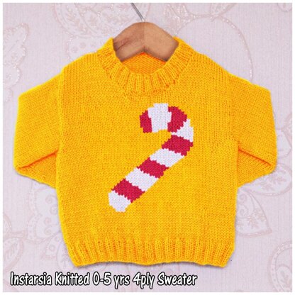 Intarsia - Candy Cane - Chart Only