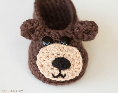 Teddy Bear Baby Booties