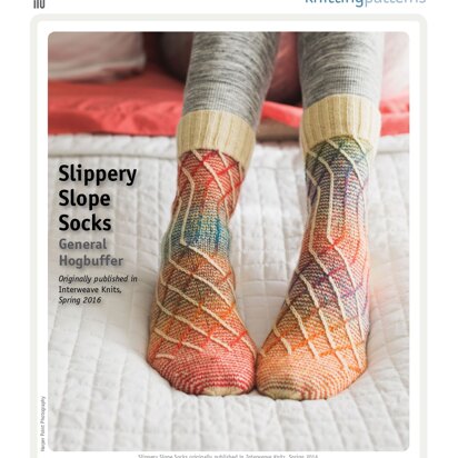 Slippery Slope Socks in Schoppel Wolle Admiral Uni & Crazy Zauberball - Downloadable PDF