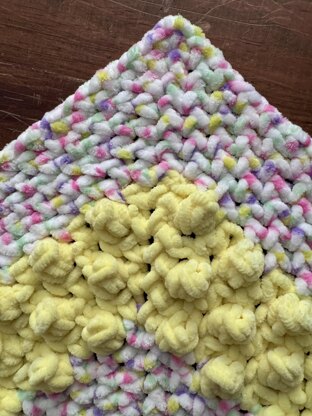 EASY Buttered Popcorn Baby Blanket