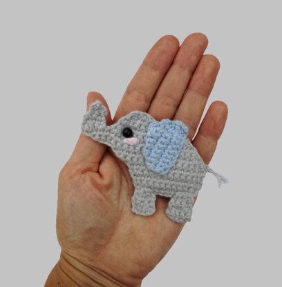 Elephant Applique Crochet