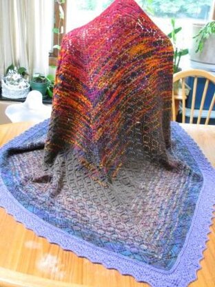 Amazing Earth Triangular Shawl