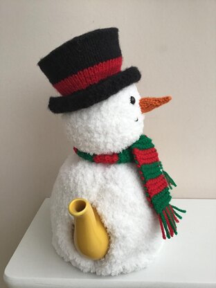 Mr Snowman tea cosy