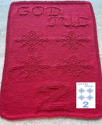 Nr. 394  Snowflake God Jul Guest towel