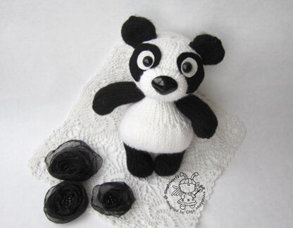 Toy for sleep. Panda  for small babies