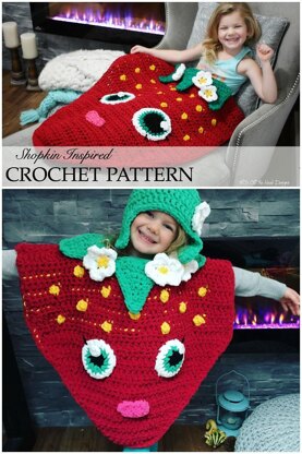 Strawberry Shopkin Inspired Costume/Blanket