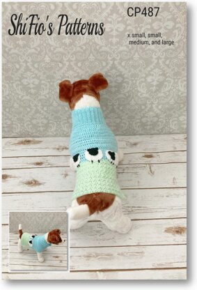 Sheep Dog Sweater Crochet Pattern -487