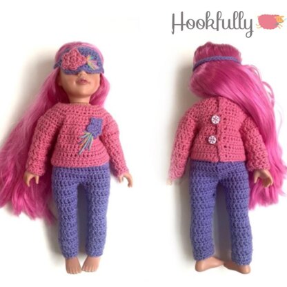 Shooting star doll pyjamas