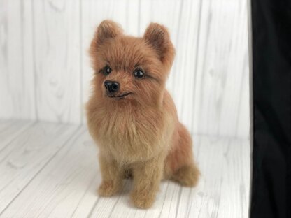 Pomeranian dog crochet