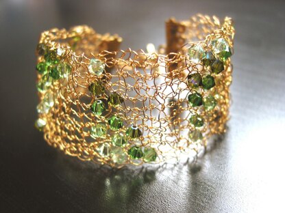 Crystal & Wire Bracelet