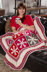 Snowflake Throw in Red Heart with Love Solids - LW4292 - Downloadable PDF