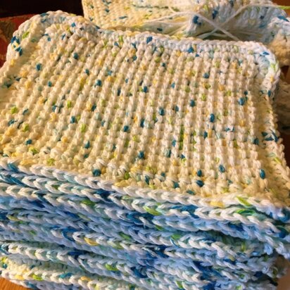Tunisian Crochet Dishcloths