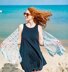 C899-Ocean Mist Filet Crochet Wrap