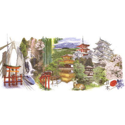 Thea Gouverneur Bv Japan, 36 Count Linen Cross Stitch Kit - 79cm x 34cm