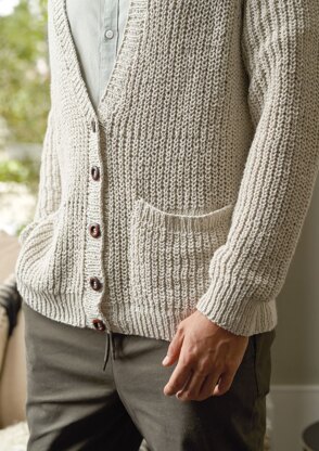 Bo Cardigan in Rowan Denim Revive - ZB296-00003-FR - Downloadable PDF