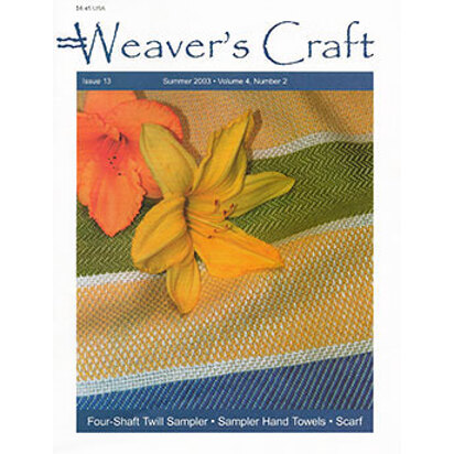 Weavers Craft Weaver's Craft Magazine - 13 Four-Shaft Twill Sampler (SUMMER03)