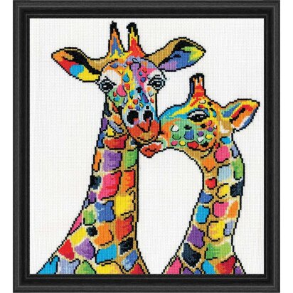 Design Works Giraffes Cross Stitch Kit - 25.4 x 30.48cm