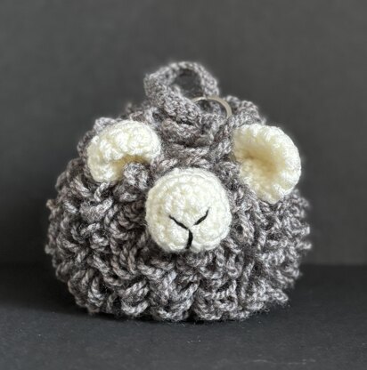 Curly Sheep Key Chain