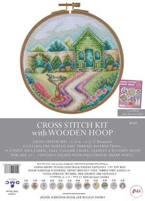 Creative World Of Crafts The Summer House Cross Stitch Kit - 15.5cm