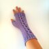 Long Wristed Chain Cable Mittens