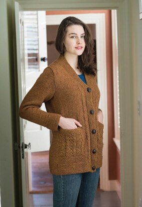 Diné Cardigan in Berroco Ultra Alpaca Chunky - Pv2-8 - Downloadable PDF