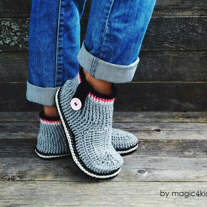 Flip-flop grey boots