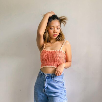 Women's Flower Embroidered Crochet Knitted Crop Top, Flower Crop Top, Crochet  Top, Summer Crop Top -  Canada