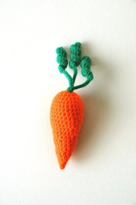 Carrot Crochet Pattern, Carrot Amigurumi, Food Crochet Pattern, Vegetable Amigurumi