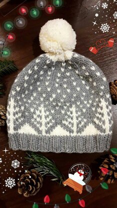Snowy Trees Hat