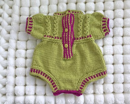 P104 Romper Suit and Pompom Hat