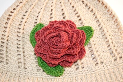 Rose and Leaves Embellishment