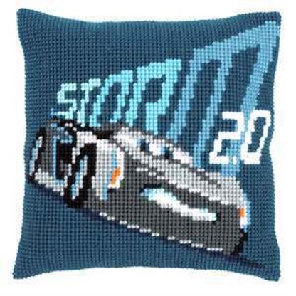 Vervaco Jackson Storm Cars Storm Cross Stitch Kit - 40cm x 40cm
