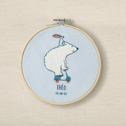 DMC Polar Scoot Embroidery Kit -  15.7cm