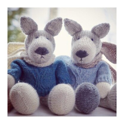 Wolf Zack with two cute sweaters