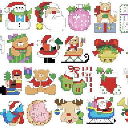 Tiny Christmas Ornaments - PDF