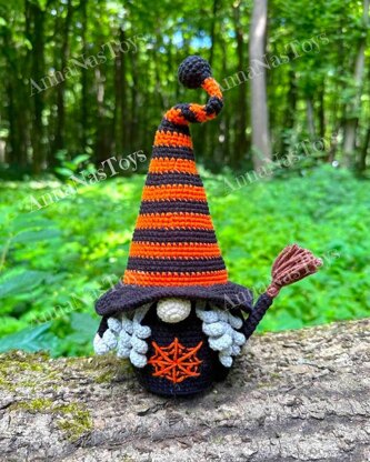 Halloween Witch with Broom