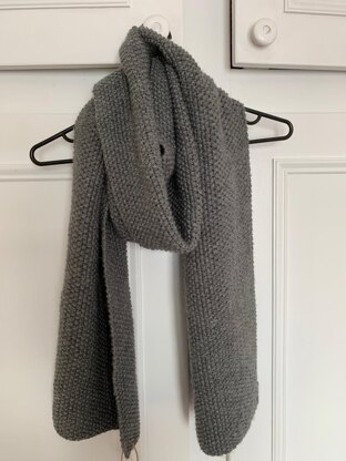 Moss stitch scarf