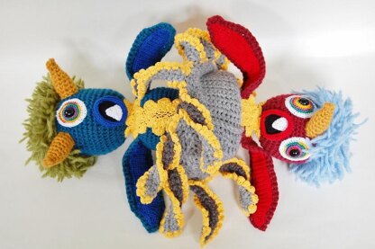 Topsy Turvy Monster Doll Crochet Pattern