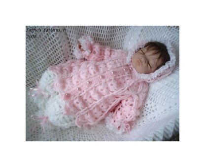 Crochet Pattern baby hooded jacket & trousers UK & USA Terms #83