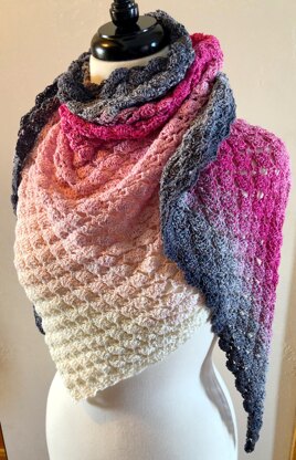 Feeling Flirty Lacy Shell Shawl