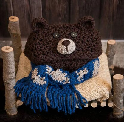 Hooded Woodland Bear Blanket