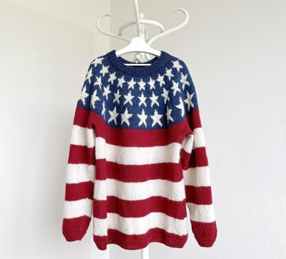 USA Flag Sweater