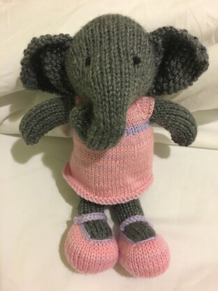Girl elephant in pink