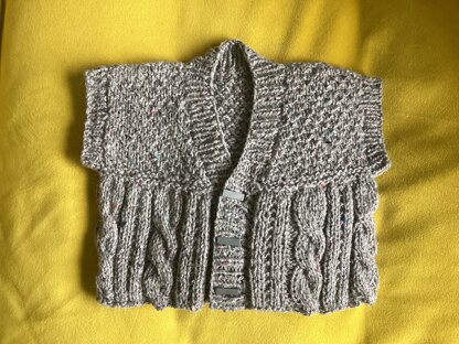 Baby Aran waistcoat