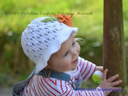 Aster Flower Panama Hat