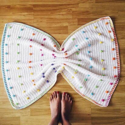 Rainbow Drops baby blanket