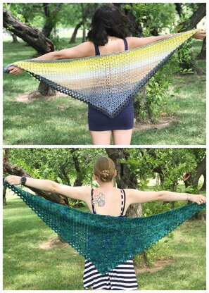 Makara Shawl CAL