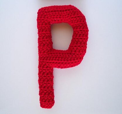 Capital P Alphabet Letter Pattern