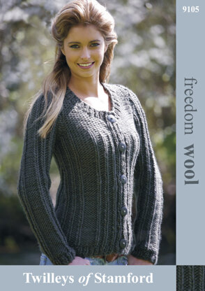 Rib Detail Jacket in Twilleys Freedom Wool - 9105